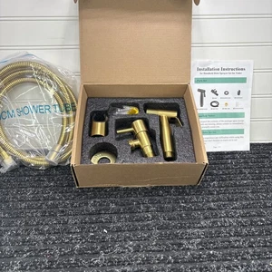 Kit de pulverizador de bidé para inodoro pulverizador de mano Shattaf accesorio de inodoro dorado - Imagen 1 de 10