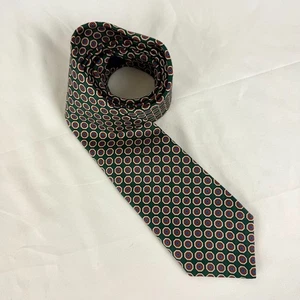 New wTag Brooks Brothers 346 Necktie Italian Silk Tie Made USA Green and Gold - Picture 1 of 9
