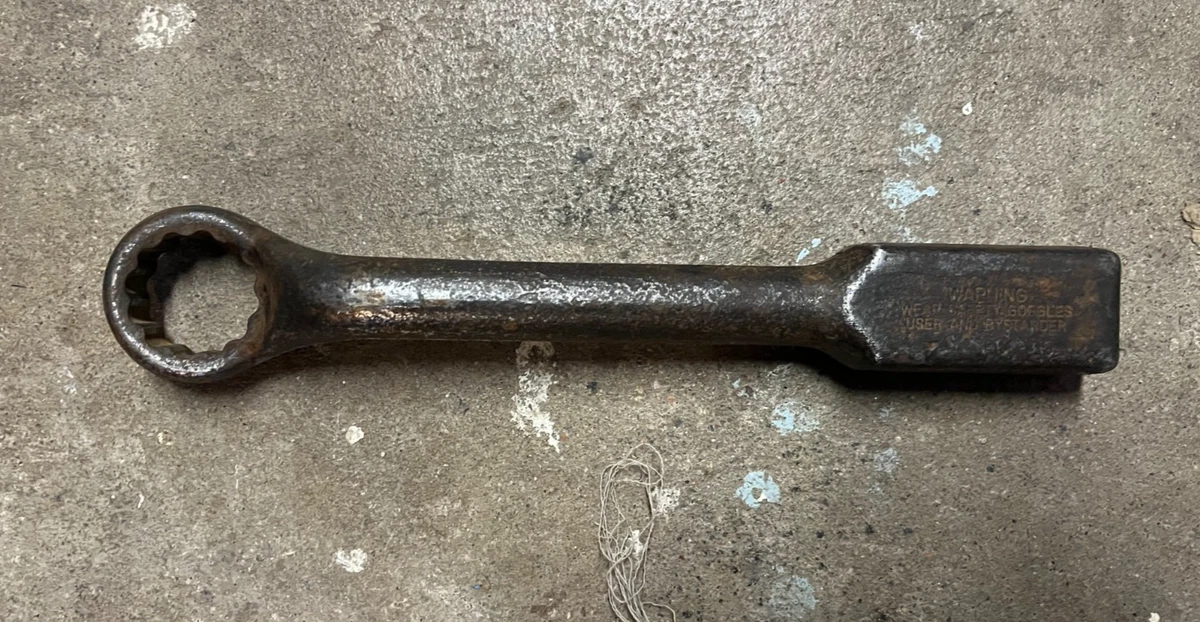 Wright Tool #1922 12-Point Striking Face Box Wrench - Offset Handle For High Torque - View #3