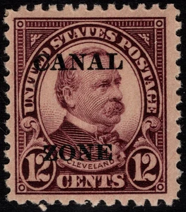 Canal Zone Stamp Scott # 76 Mint NH F-VF - 12 Cents Cleveland w Type A Overprint - Picture 1 of 1