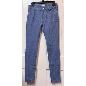 Pantalones Zadig Voltaire Azul Piel de Cordero Phlame Cuero Arrugado Talla 38 - Imagen 1 de 11