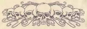 CALAVERAS GALORE BORDADO TAMAÑO ESTÁNDAR FUNDA ALMOHADA NUEVA  - Imagen 1 de 2