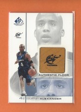 2000-01 SP GAME FLOOR AUTHENTIC RC COURTNEY ALEXANDER GAME-USED FLOOR #CA