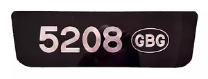 Guernsey UK Channel Island Shaped GBG Oval Number License Licence Plate 5208 - Picture 1 of 6