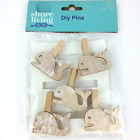 Shore Living Wood Whales Clothes Pin Coastal Icons 5 Pieces Crafts DIY Projects