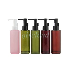 100ml Empty Glass Lotion pump Bottles Cosmetic Cleansing oil Shampoo Containers - Picture 1 of 16