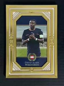 2024 Futera Unique Nostalgia Gold Frame World Greats David Alaba 10/11 - Picture 1 of 2