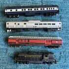 4 HO Scale Cars Passenger Freight Mail Multiple Brands B&O Western Maryland