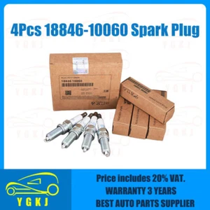 4Pcs 18846-10060 Iridium SILZKR6B10E Spark Plugs For Hyundai ACCENT KIA RIO SOUL - Picture 1 of 11