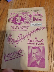 Healing Waters offizielles Songbook Souvenir Edition mündliche Roberts Heilungskampagnen - Bild 1 von 16