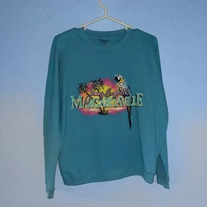VTG Y2k Jimmy Buffet Margaritaville Crewneck Sweatshirt Boxy Med Unisex’s - Picture 1 of 5