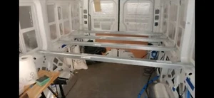 Skorva IKEA Camper Van Bed Mid Beam Central Support Galvanise Adjustable 203cm - Picture 1 of 10