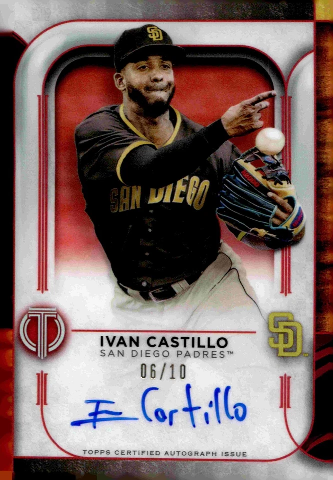 Ivan Castillo - 2022 Topps Tribute Red Rookie Autograph /10 Card #TA-IC - Image 1 of 2