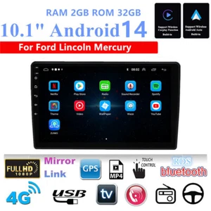 For Ford F150 10.1'' For Android 14 Car Stereo Radio GPS Navigation WIFI Carplay - Picture 1 of 23