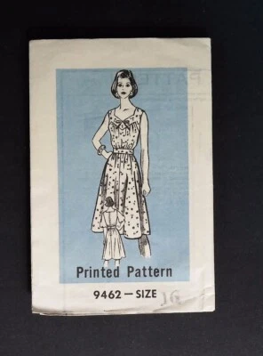 ZA0261 Unbranded 9462 Size 16 Dress Vintage cut Sewing Pattern - Image 1 of 2