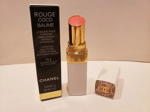 Chanel Rouge Coco Baume Hydrating Beautifying Tinted Lip Balm #754 Tender Peach - Picture 1 of 1