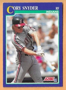 Cory Snyder Cleveland Indians #19 - puntuación casi nueva-como nueva 1991 - Imagen 1 de 2