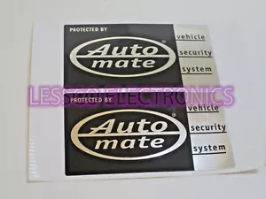 (Pair) 2 Automate by DEI Car Alarm WARNING Decals - Picture 1 of 1