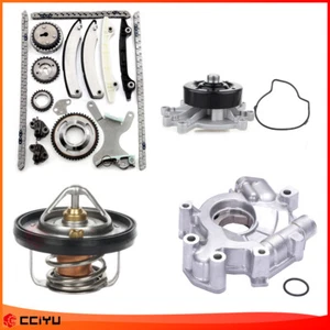 Timing Chain kit + Oil Pump + Water Pump + Thermostat For Dodge Dakota 2004-10 - Picture 1 of 22