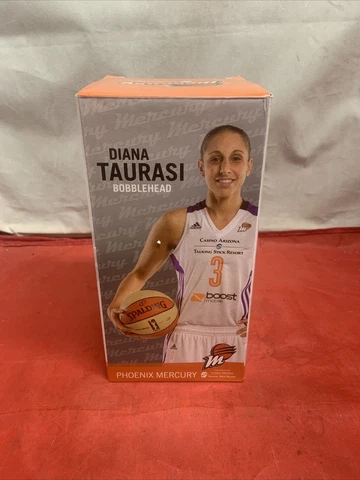 Diana Taurasi WNBA Phoenix Mercury Bobblehead White Jersey NIB SGA Cover