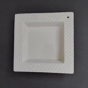 Nora Fleming Swiss Dot RETIRED Square Candy Dish Or Napkin Holder *RARE* - Picture 1 of 3