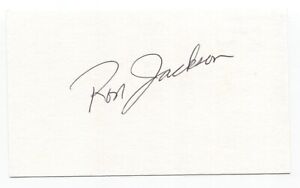 Ron Jackson Signed 3x5 Index Card Baseball Autographed Chicago White Sox