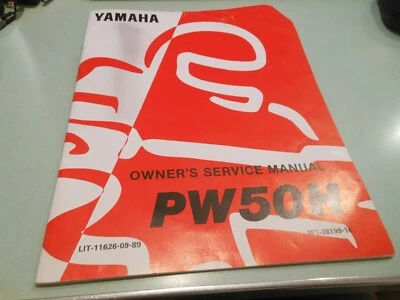 Libro manual de servicio del propietario Yamaha OEM 1996 PW50H # LIT-11626-09-89 Foto 1 de 4