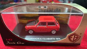 AUTOBIANCHI A112 ABARTH 1974 SERIE ORO EDISON GIOCATTOLI 1/43 CON TECA - Foto 1 di 7