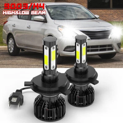 Kit de bombillas de haz alto-bajo para faros LED H4 9003 6000K para Nissan Versa 2007-2019 Foto 1 de 4