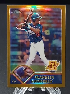 Franklin Gutierrez 2003 Topps Chrome Gold Refractor /449 #202 LA Dodgers - Bild 1 von 3
