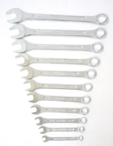 11pc Mechanics Tool SAE Juego de llaves combinadas estándar - 1/4 a 7/8 pulgadas - Imagen 1 de 1