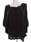 Soyaconcept Size XXL Brown Blouse Top 3/4 Sleeve Viscose 100% Round Neck 