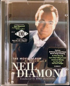 Neil Diamond-The Movie Album/As Time Goes By/1998 SONY Minidisc wt promo Sticker - Zdjęcie 1 z 3