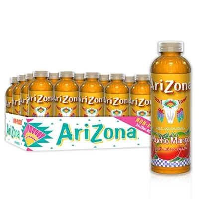 Bebida de jugo de mango AriZona Mucho, 20 fl oz (paquete de 24) Foto 1 de 4