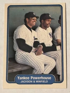 1982 Fleer Reggie Jackson, Dave Winfield #646 No Comma after outfielder NM S31 - Picture 1 of 2