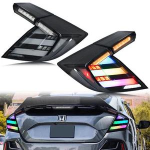 LED RGB Tail Lights for Honda Civic Hatchback Type R 2016-2021 Rear Lamps - Picture 1 of 6