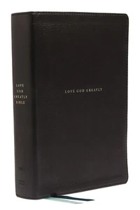 Net Love God Greatly Bible Genuine Leather BRAND NEW in Shrink Wrap!!! - Imagen 1 de 5