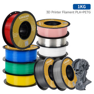 🔥 PLA Matt PETG PLA+ SILK TPU 1,75mm 3D Drucker Filament Schwarz 1,1KG 200G FDM