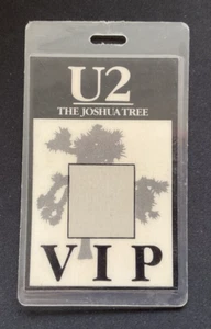 U2 1987 Joshua Tree Laminated Backstage VIP Pass - Picture 1 of 2