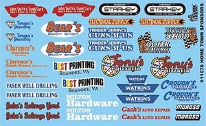 Gofer Racing Decals 11076 1/24 Decals - Hometown Sponsors #6 - Picture 1 of 1