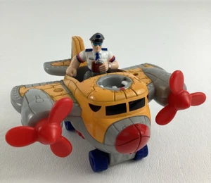 Fisher Price Geotrax Coastal Winds Airport Mini Figure Pilot Propeller Airplane - Picture 1 of 7