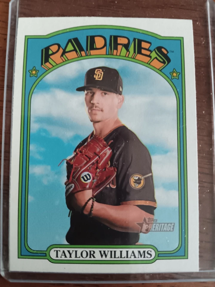 TAYLOR WILLIAMS PADRES 2021 TOPPS BASEBALL CARD #369 - Image 1 of 1