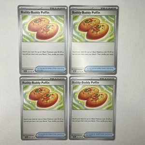 4X Buddy-Buddy Poffin 144/162 X4 - Temporal Forces Playset - Pokemon TCG - Picture 1 of 1