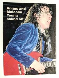 AC/DC / ANGUS YOUNG LIVE / MAGAZINE FULL PAGE PINUP POSTER CLIPPING (11) - Picture 1 of 1