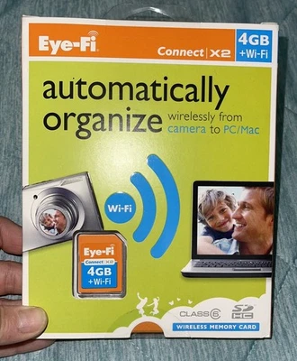 Eye-Fi Connect X2 4GB Class 6 - SDHC Card - Retail - EYE-FI4-CN - Image 1 of 4