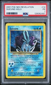 PSA 1 Suicune Holo Neo Revelation 14/64 2001 Pokemon WoTC PR - Bild 1 von 2