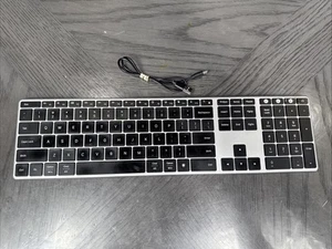 Jelly comb bluetooth multi-device wireless keyboard - black - Silver Apple Mac - Picture 1 of 3