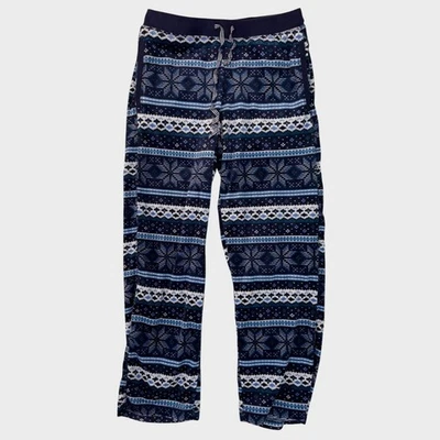 Nautica Womens Small Blue Fleece Pajama Lounge Pants  - Image 1 of 4