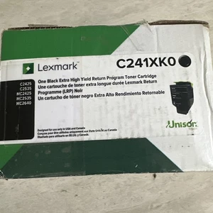 Lexmark C241XK0 Return Program Extra High-Yield Toner 6000 Page-Yield Black - Picture 1 of 13