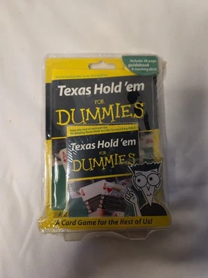 Texas Hold'em for Dummies Guidebook & Teaching Card Deck Brand New Sealed - Image 1 of 4